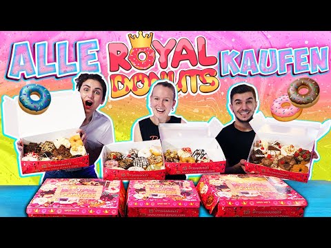 WIR HABEN ALLE ROYAL DONUTS GEKAUFT! Lohnt sich Royal Donuts? Dania, Kathi e Claudio findens raus!