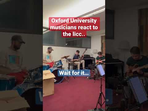 Oxford university musicians react to the licc.. #jazz #thelick #thelicc #rehearsal #oxforduniversity