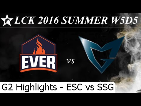 ESC vs SSG Game 2 Highlights 24/06/2016 - LCK Summer 2016 W5D5M6 ESC Ever vs Samsung Galaxy