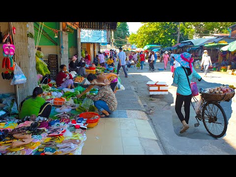 Everyday Fresh Foods For Sales @ Kandal Market - Walk Around Market Food In Phnom Penh City
