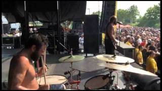 The Athiarchists raging The Revolver Stage at Mayhem Festival in Indianapolis, IN