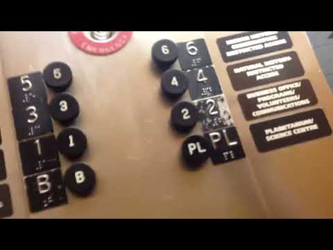 1970 Otis Black Button Traction Elevator @ The Manitoba Museum, Winnipeg, MB