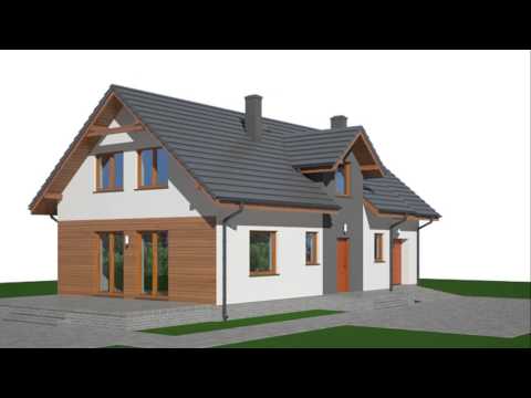 Projekt domu Czasław 15G - Wizualizacja 3D