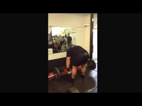 Benedikt Magnusson deadlift training for World Deadlift Championships 9th August