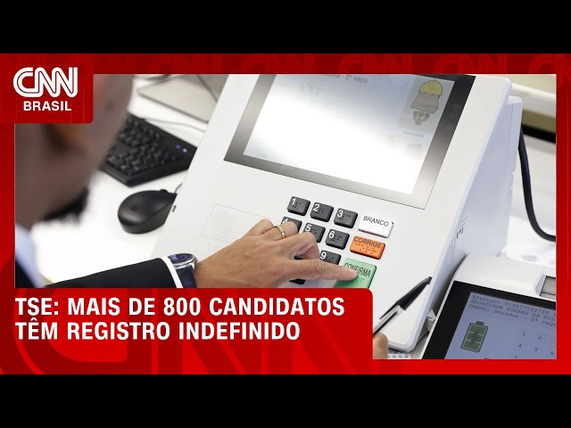 Mais de 800 candidatos têm registro indefinido; veja o que acontece com as candidaturas | CNN 360°