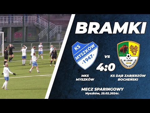 Sparing kobiety, MKS Myszków - KS Dąb Zabierzów Bocheński 4:0
