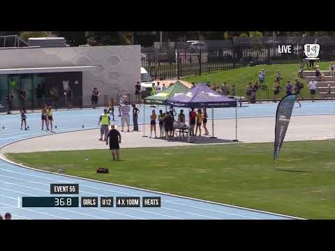 GIRLS U12 4X100M HEAT 1 - 2017 SUBWAY STATE RELAY CHAMPIONSHIPS // LAVicTV