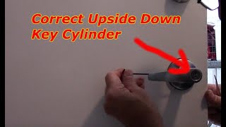 How To Correct Upside Down Key Cylinder On A Kwikset Lock