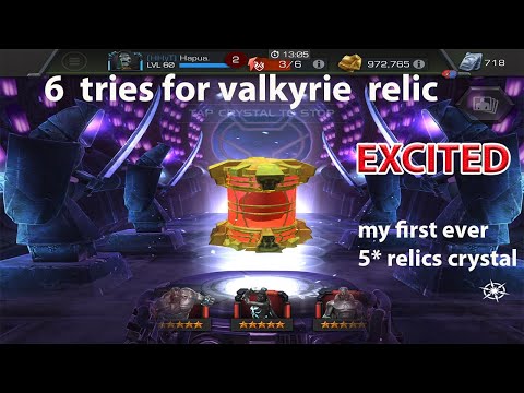 RELICS CRYSTAL OPENING LOOKING FOR VALKYRIE RELIC mcoc