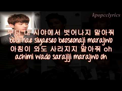 EXO K - Don't Go (나비소녀) Color Coded Lyrics w/ pictures