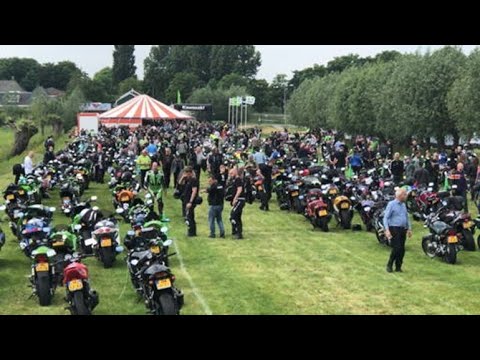Worldrecord Kawasaki motorbikes by drone in 4K | Noordeloos, The Netherlands