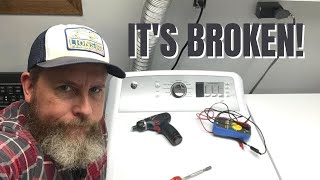 Broken dryer diagnosis and drum belt replacement for GE dryer