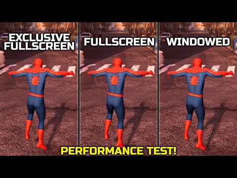Marvel’s Spider-Man Remastered | Exclusive Fullscreen vs Fullscreen vs Windowed