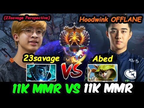 VG 23savage PA 11K MMR CARRY vs EG Abed [Hoodwink] OFFLANE Dota 2 pro Gameplay 7.28
