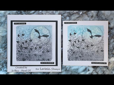 Misty Morning Brambles by Jo Rice - A Lavinia Stamps Tutorial