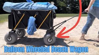 Best Beach Wagon for Sand: Foldable All Terrain Cart Test. Holds Up To 400 Pounds!