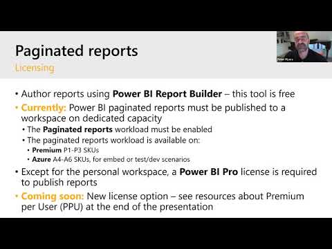 Power BI Paginated Reports by Peter Myers