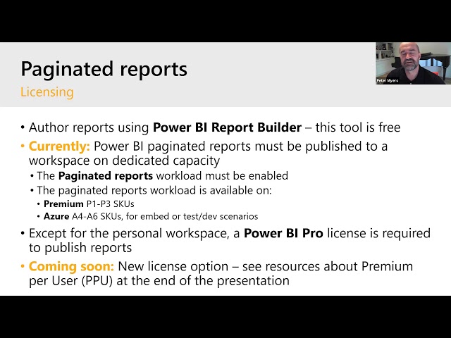 Power BI Paginated Reports by Peter Myers