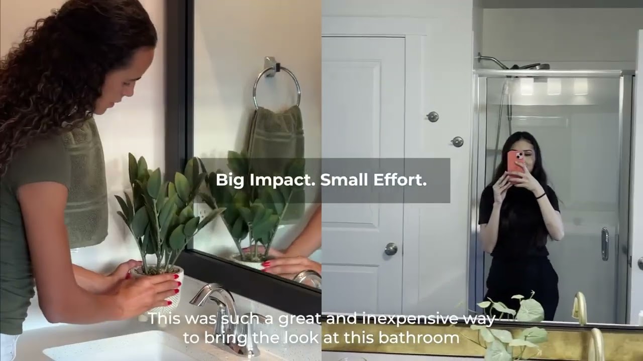 MirrorMate® Mirror Framing Kit | Easy DIY Bathroom Upgrade!