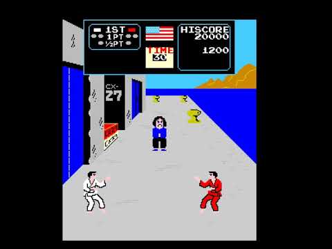 Karate Champ VS Amiga. Practice and fight demo