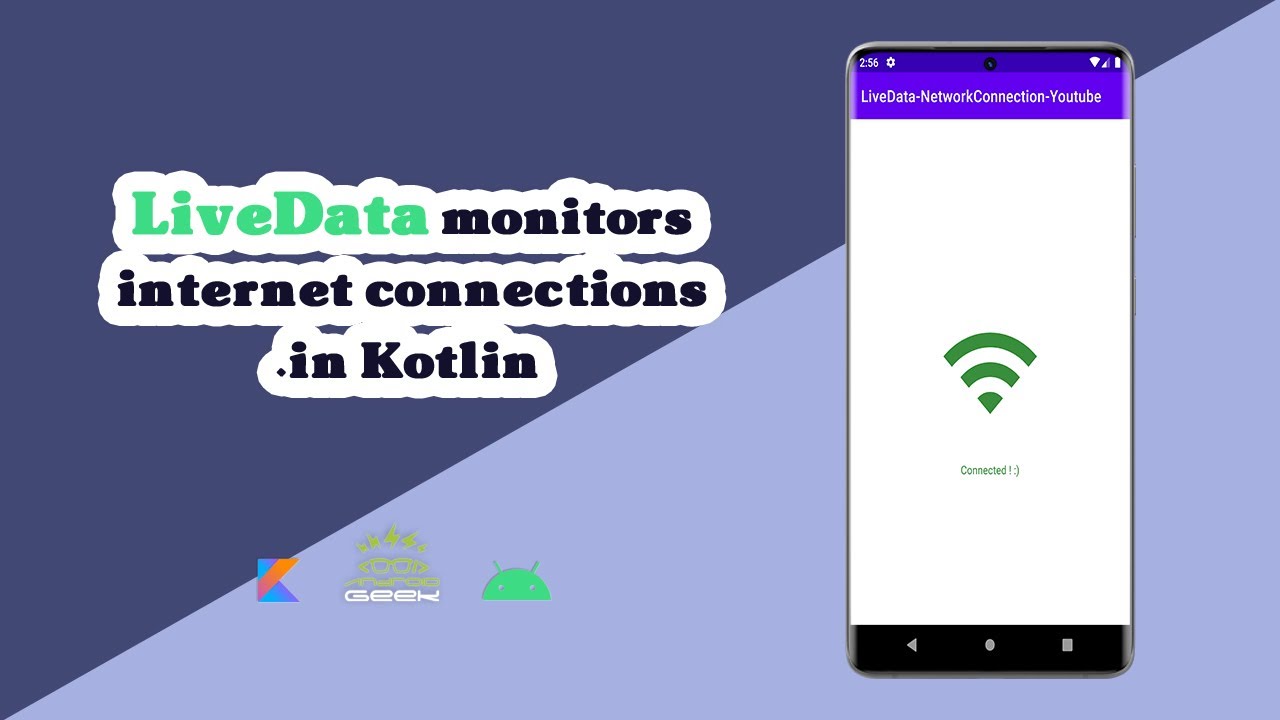 How to use LiveData to monitor an internet connection