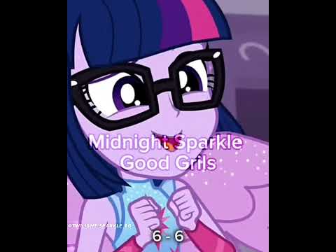 #edit #mlp #equestriagirl Midnight Sparkle Villana Grils VS Midnight Sparkle Good Grils