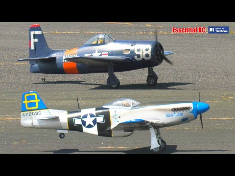 VERY CLOSE RC WARBIRD FORMATION !!! BEST radio controlled LARGE SCALE  DISPLAY TEAM ! (TJD Models)