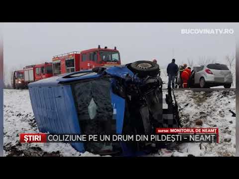 COLIZIUNE PE UN DRUM DIN PILDESTI NEAMT