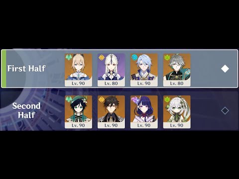 3.3/3.4 Spiral Abyss, National Leaders & Archons Team - (Floor 12, 9★)