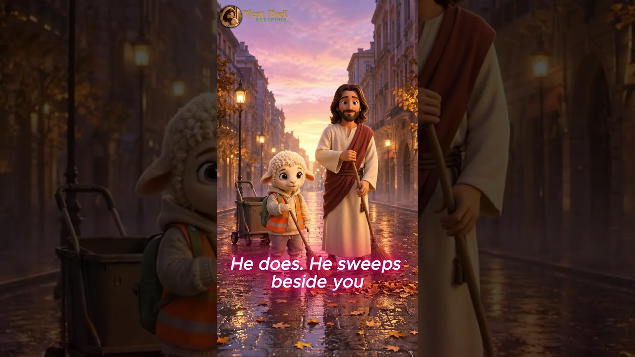Thumbnail for He sweeps beside the ones the world walks past 🤍 Colossians 3:23 | Do it heartily as to the Lord