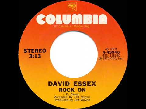 1974 HITS ARCHIVE: Rock On - David Essex (a #1 record--stereo 45)