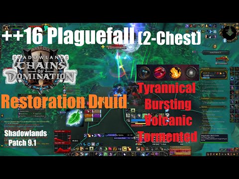 +16 Plaguefall Chested - Night Fae Restoration Druid PoV - World of Warcraft Shadowlands