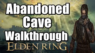 Elden Ring Abandoned Cave Walkthrough - How to Beat the Cleanrot Knights (Drop Golden Scarab)