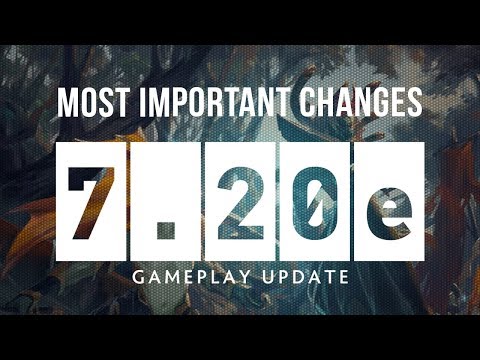 Dota 2 NEW 7.20e Patch GAMEPLAY UPDATE - MOST IMPORTANT CHANGES!