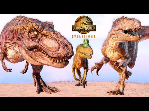 Indoraptor VS T-REX VS Cryolophosaurus 🦖 Jurassic World Evolution 2 Dinosaurs Fighting