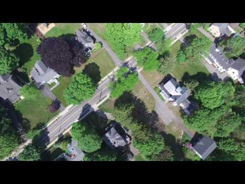 Phantom 3 pro flying over Reading, Ma