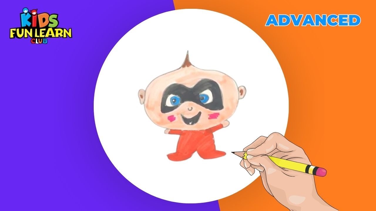 How to draw Jack Jack from Incredibles 2