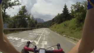 preview picture of video 'Descent of Alpe D'Huez August 2013 GoPro Hero3 Raw footage'