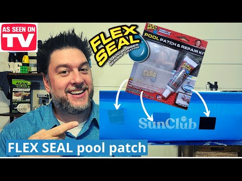 , title : 'Flex Seal Pool Patch and Repair tested.  FLEX TAPE pool patch. [333]'