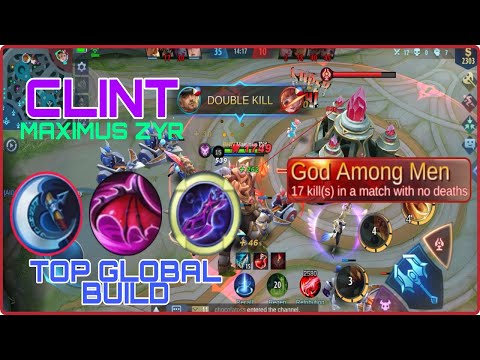 CLINT GOD! 17 KILLS NO DEATH! 11 MINS LOCK ITEM! TOP GLOBAL - BEST BUILD AND EMBLEM 2021