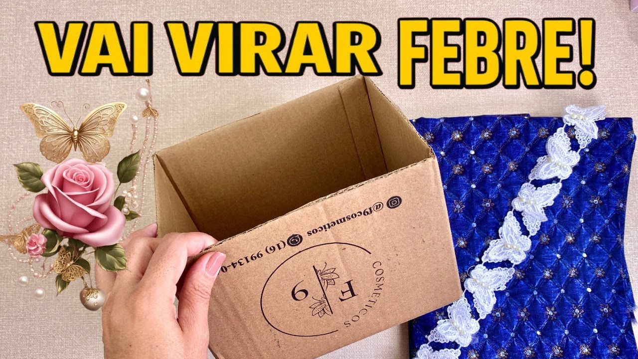 DIFFERENT IDEA WITH CARDBOARD BOX AND JEANS FABRIC DO IT YOURSELF ❤️ #viral #share #diy