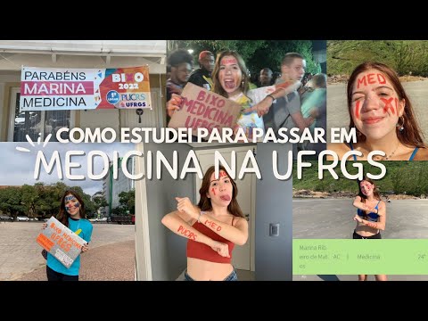 How did I study to get accepted into medical school at UFRGS?