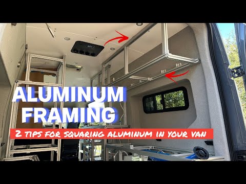 Ford Transit Van Build | 2 Tips for Framing Cabinets Using Extruded Aluminum