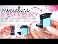 DIY Miniature ESPRESSO MACHINE How To Make A MINIATURE COFFEE MAKER For BARBIE Dolls