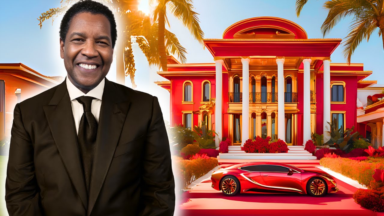 Essa é a vida luxuosa de Denzel Washington, um dos maiores atores de Hollywood (mansões, fortuna..)