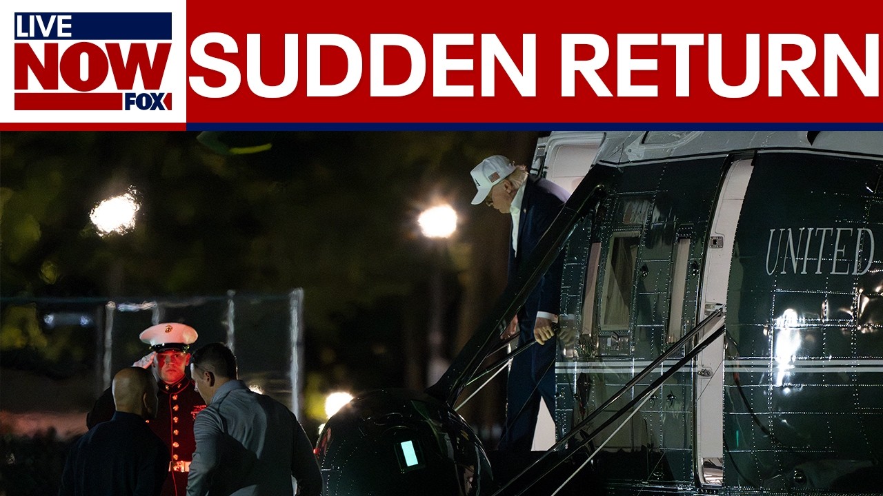 BREAKING: Trump abruptly returns to White House amid Middle East travel warning