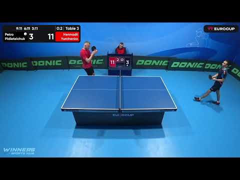 11:35 Petro Pidleteichuk 0 - 3 Hennadii Yurchenko 05.05.2023 TT Euro.Cup Ukraine Master. Table 3