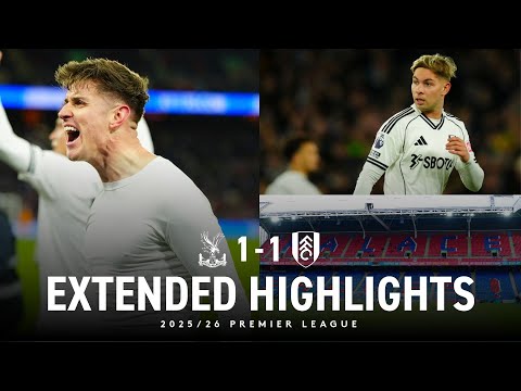 EXTENDED HIGHLIGHTS | Palace 1-1 Fulham | Tom Cairney with a superb equaliser 🎯