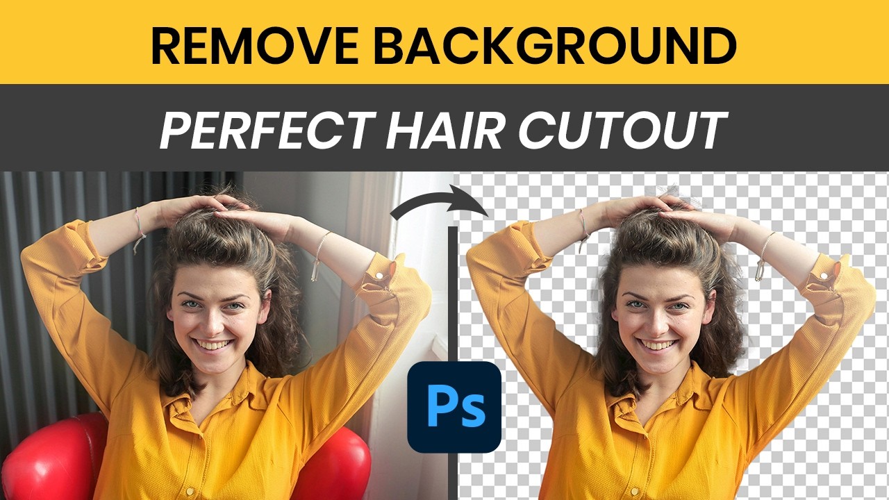 How to Remove Background & Refine Hair in Photoshop | Tutorial
