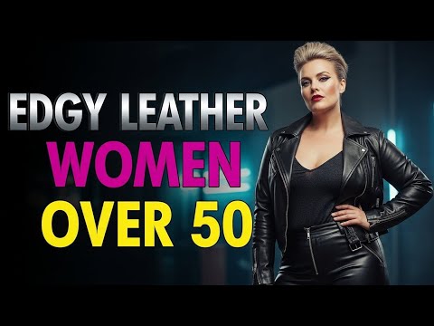 Elegant Leather Vest + Tight Pants Combinations Over 50